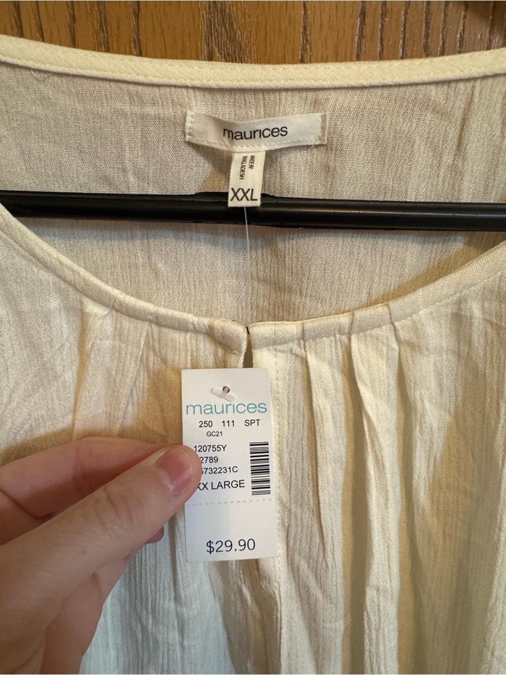 Maurices Lightweight Gauze Pullover Blouse - Picture 3 of 3